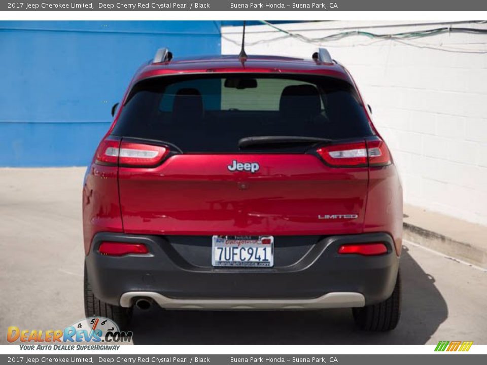 2017 Jeep Cherokee Limited Deep Cherry Red Crystal Pearl / Black Photo #9