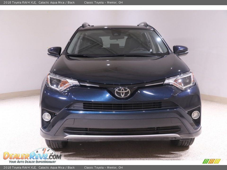2018 Toyota RAV4 XLE Galactic Aqua Mica / Black Photo #2