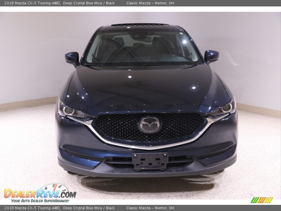 2018 Mazda CX-5 Touring AWD Deep Crystal Blue Mica / Black Photo #2
