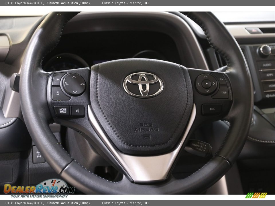 2018 Toyota RAV4 XLE Galactic Aqua Mica / Black Photo #7