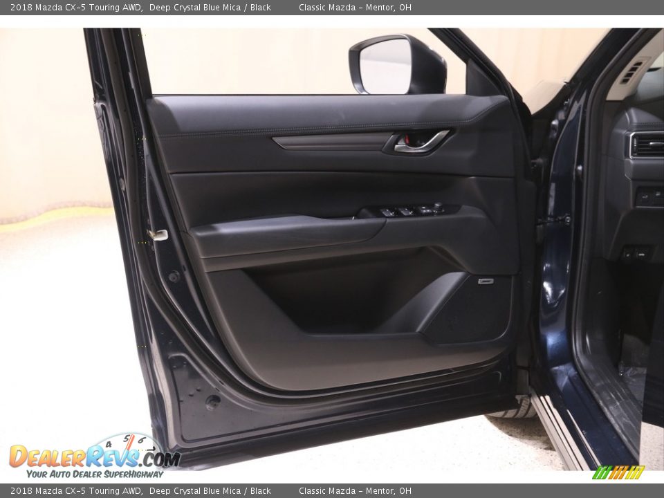 2018 Mazda CX-5 Touring AWD Deep Crystal Blue Mica / Black Photo #4