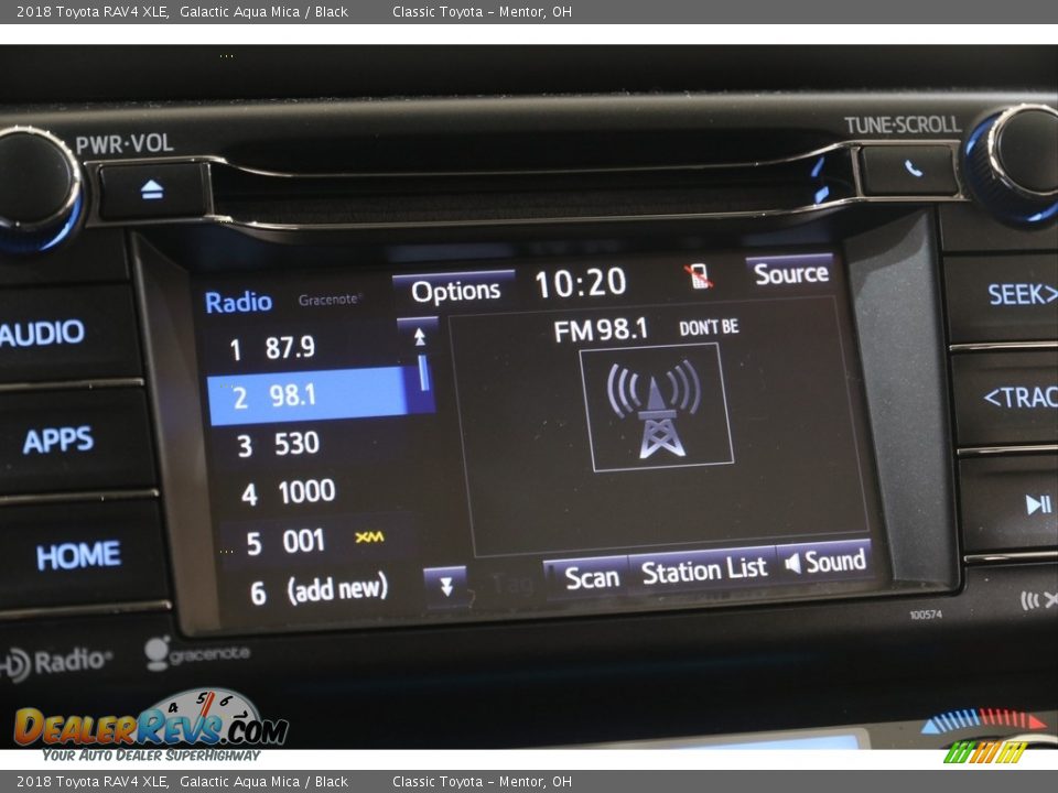 2018 Toyota RAV4 XLE Galactic Aqua Mica / Black Photo #10