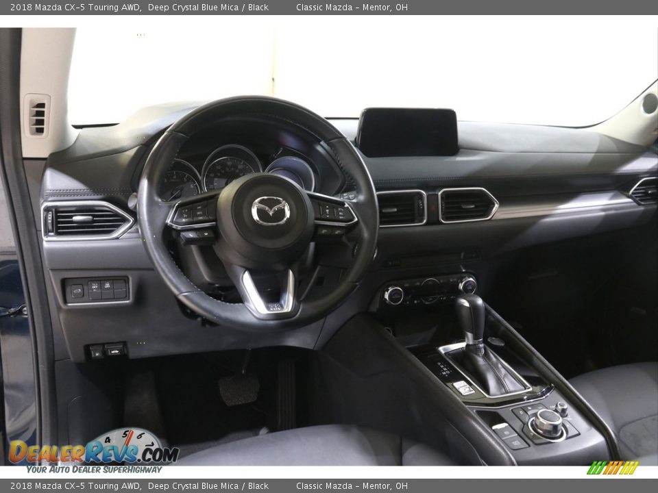 2018 Mazda CX-5 Touring AWD Deep Crystal Blue Mica / Black Photo #6