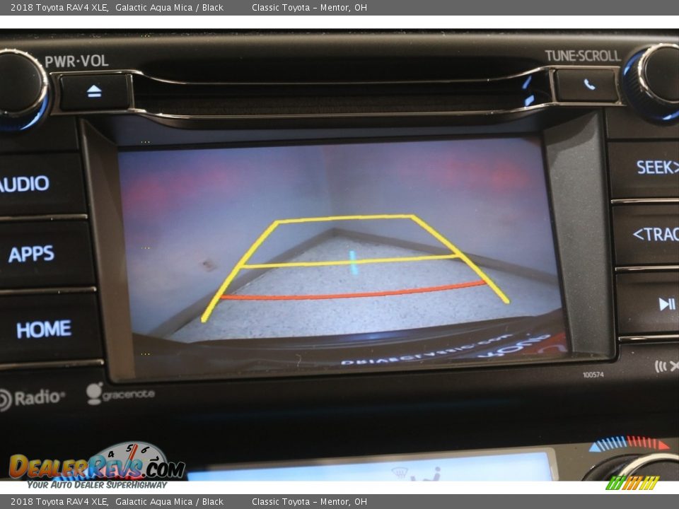 2018 Toyota RAV4 XLE Galactic Aqua Mica / Black Photo #12