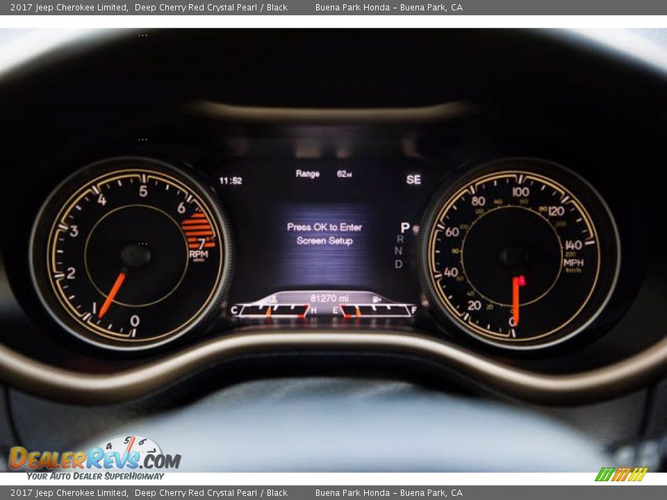 2017 Jeep Cherokee Limited Gauges Photo #25