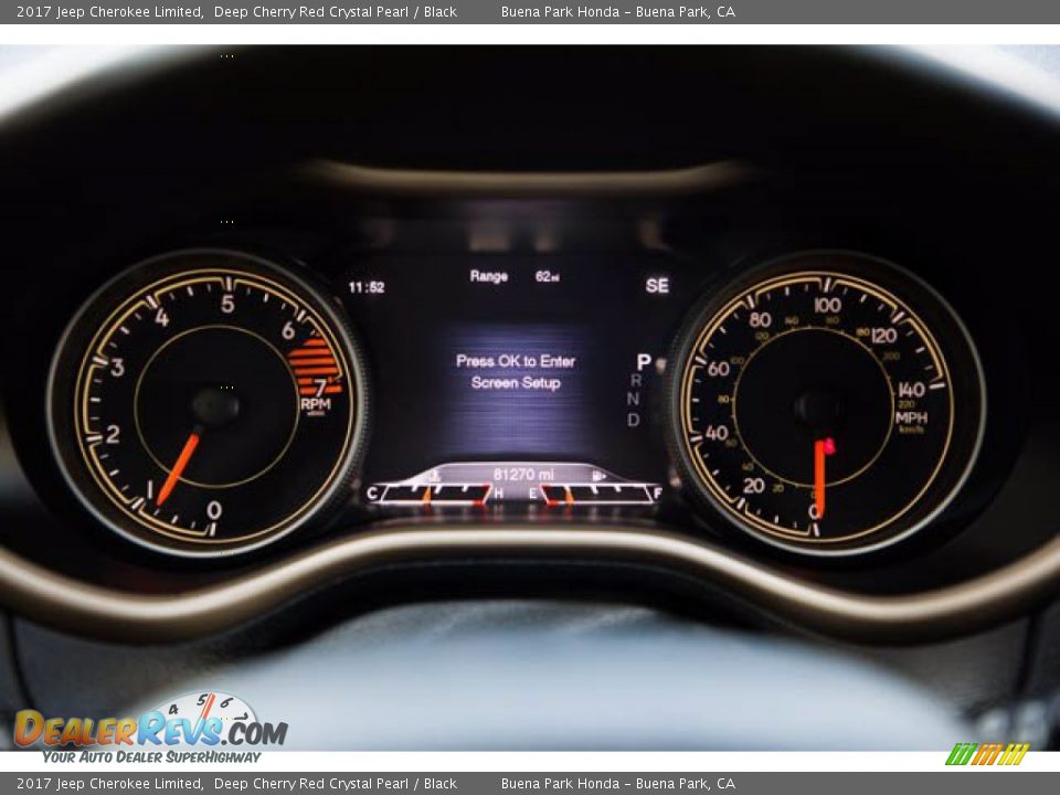 2017 Jeep Cherokee Limited Gauges Photo #25