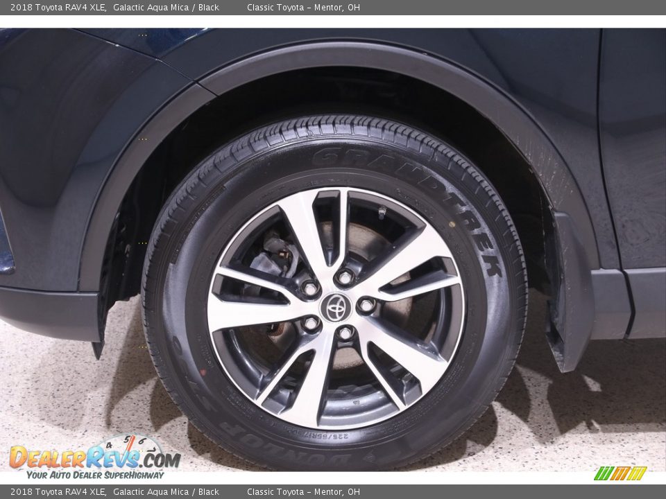 2018 Toyota RAV4 XLE Galactic Aqua Mica / Black Photo #21