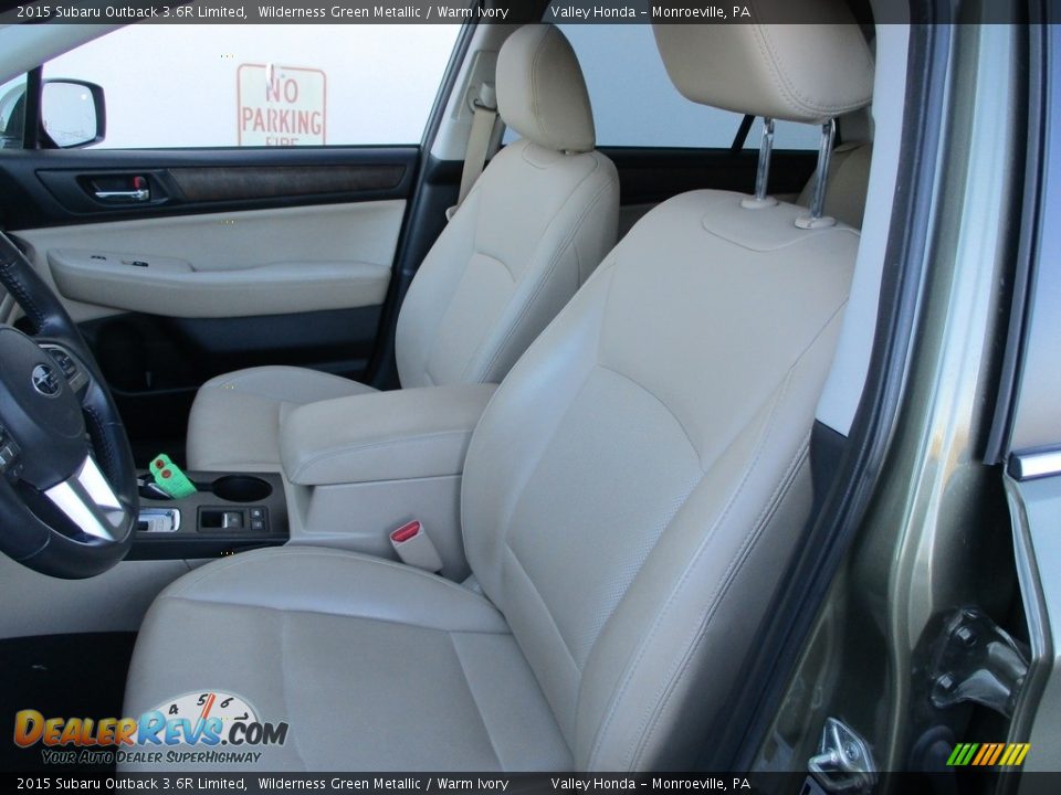 Front Seat of 2015 Subaru Outback 3.6R Limited Photo #10