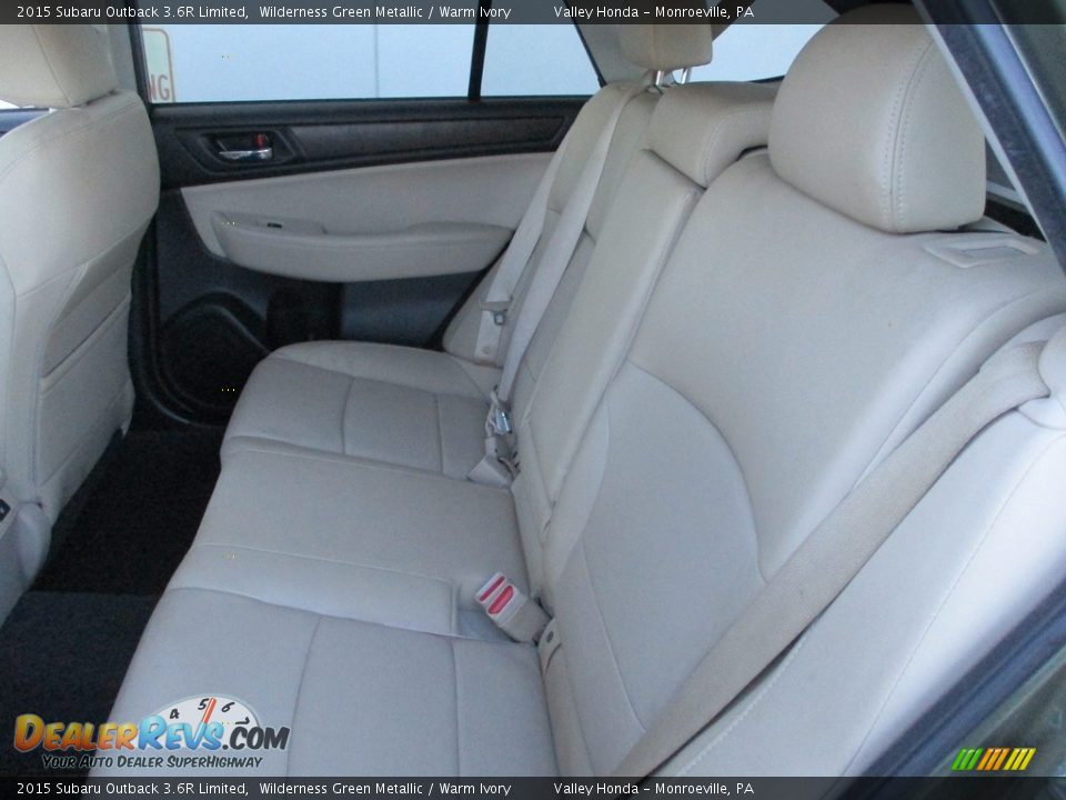 Rear Seat of 2015 Subaru Outback 3.6R Limited Photo #11