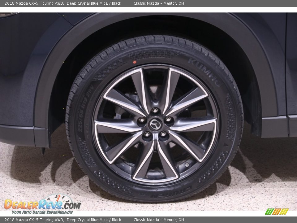 2018 Mazda CX-5 Touring AWD Deep Crystal Blue Mica / Black Photo #22