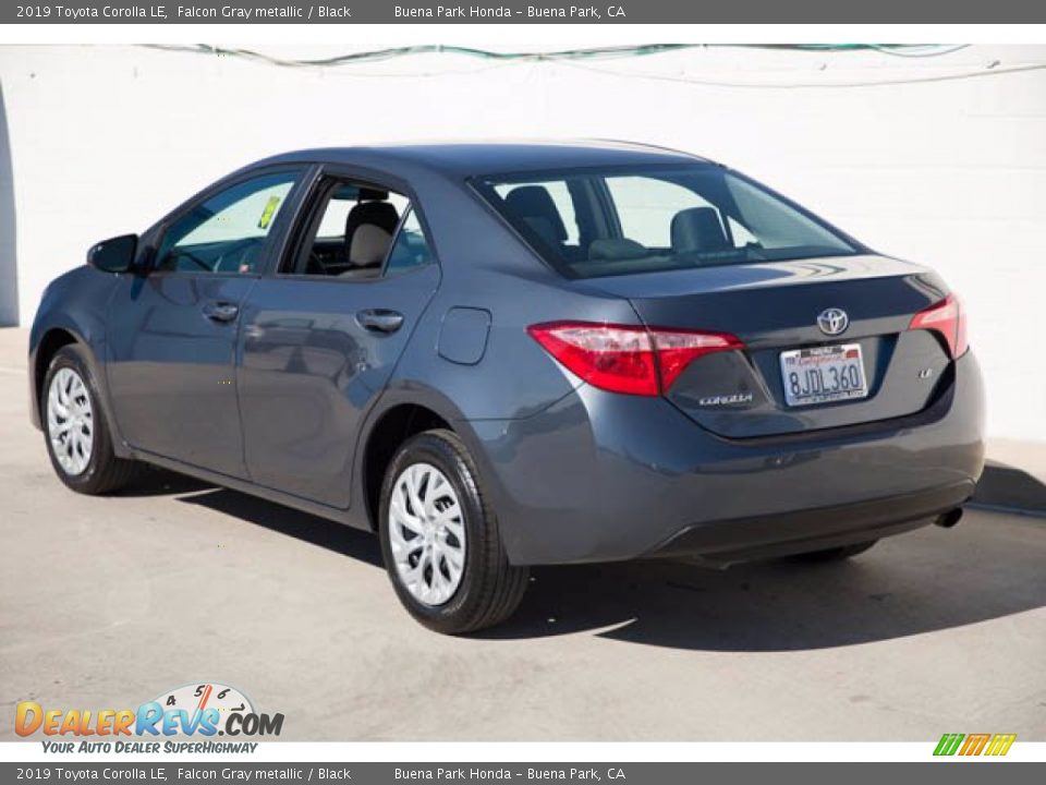 2019 Toyota Corolla LE Falcon Gray metallic / Black Photo #2