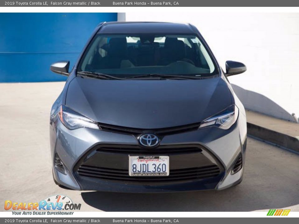 2019 Toyota Corolla LE Falcon Gray metallic / Black Photo #7