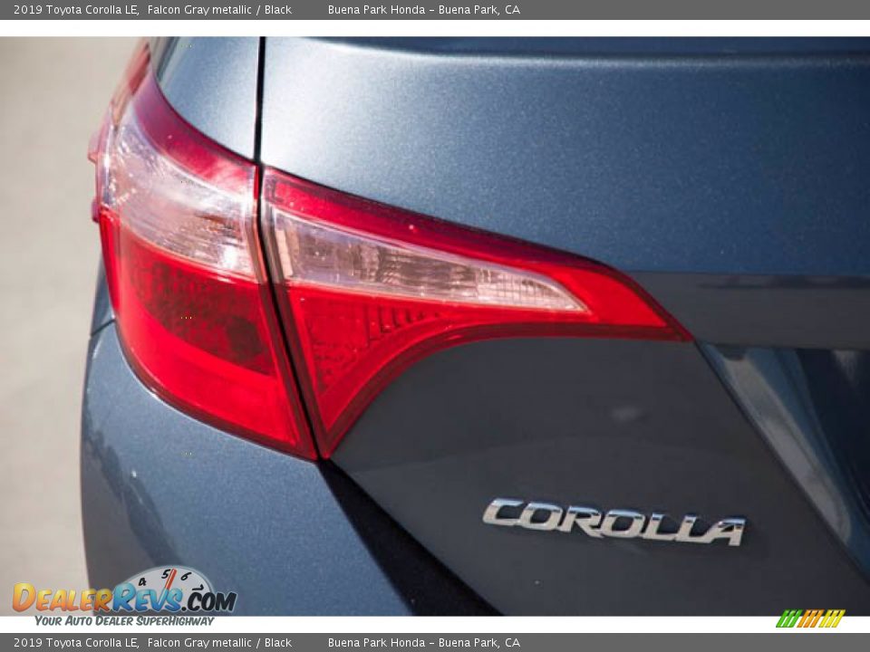 2019 Toyota Corolla LE Falcon Gray metallic / Black Photo #12