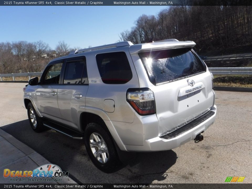 2015 Toyota 4Runner SR5 4x4 Classic Silver Metallic / Graphite Photo #14