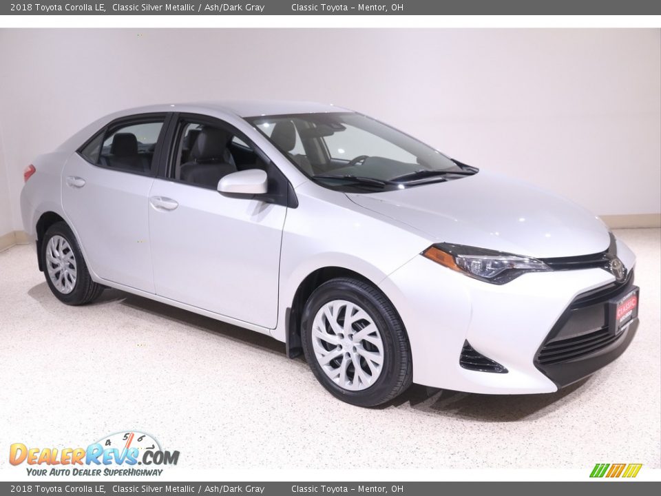 2018 Toyota Corolla LE Classic Silver Metallic / Ash/Dark Gray Photo #1