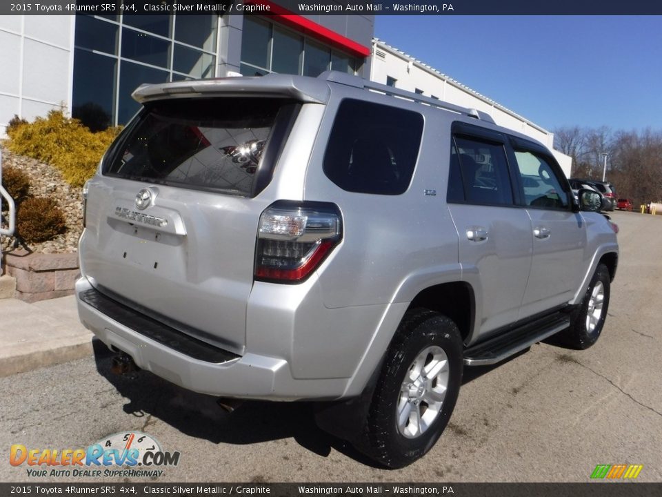 2015 Toyota 4Runner SR5 4x4 Classic Silver Metallic / Graphite Photo #16