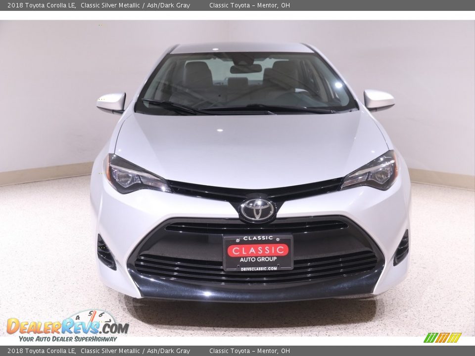 2018 Toyota Corolla LE Classic Silver Metallic / Ash/Dark Gray Photo #2