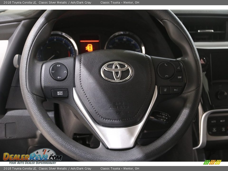 2018 Toyota Corolla LE Classic Silver Metallic / Ash/Dark Gray Photo #7