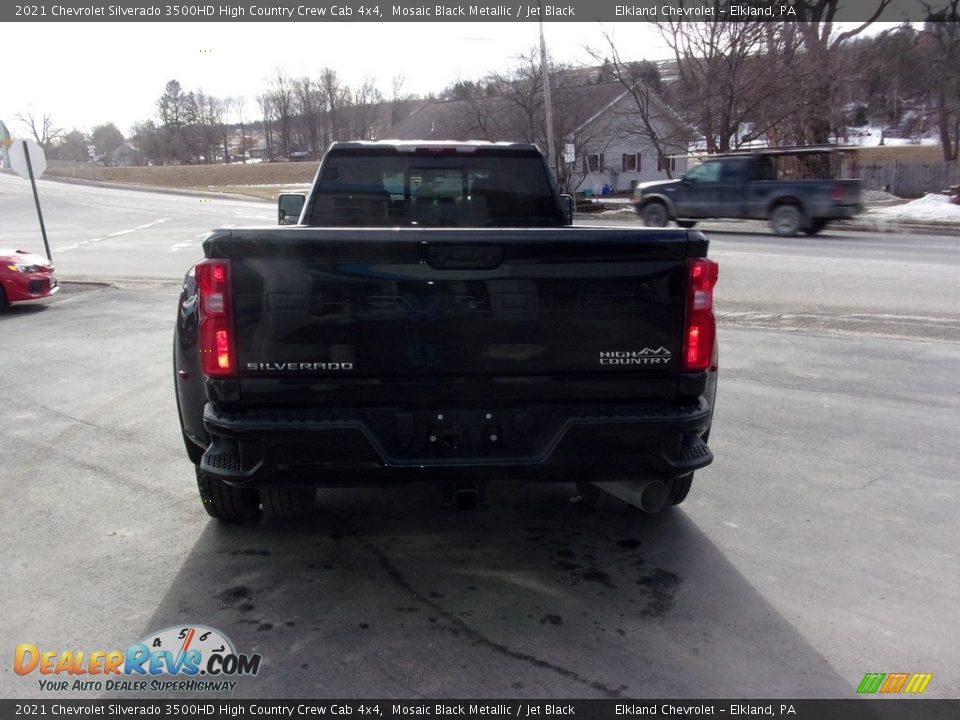 2021 Chevrolet Silverado 3500HD High Country Crew Cab 4x4 Mosaic Black Metallic / Jet Black Photo #4