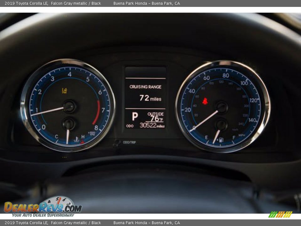 2019 Toyota Corolla LE Falcon Gray metallic / Black Photo #27