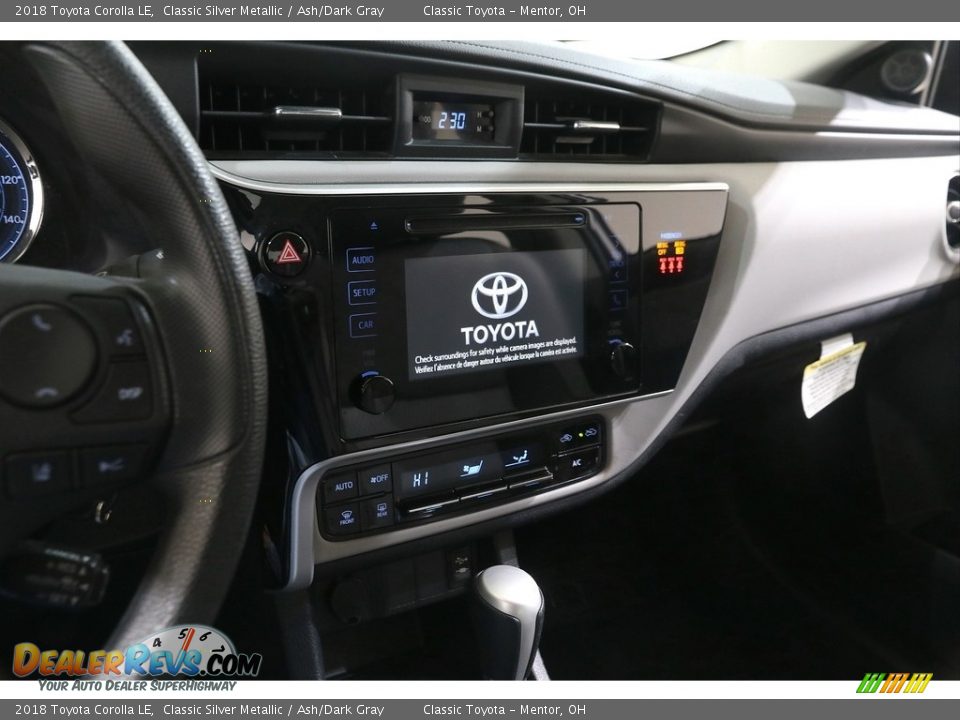 2018 Toyota Corolla LE Classic Silver Metallic / Ash/Dark Gray Photo #9