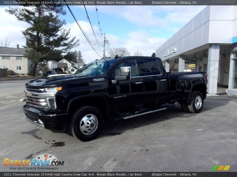 2021 Chevrolet Silverado 3500HD High Country Crew Cab 4x4 Mosaic Black Metallic / Jet Black Photo #6