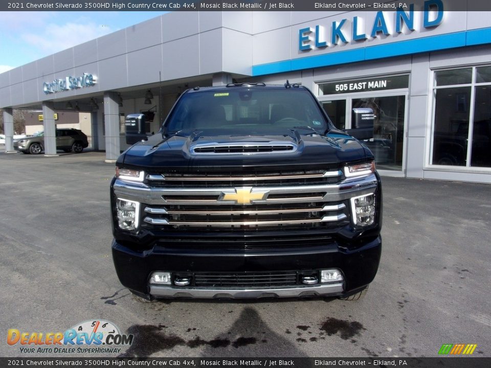 2021 Chevrolet Silverado 3500HD High Country Crew Cab 4x4 Mosaic Black Metallic / Jet Black Photo #7