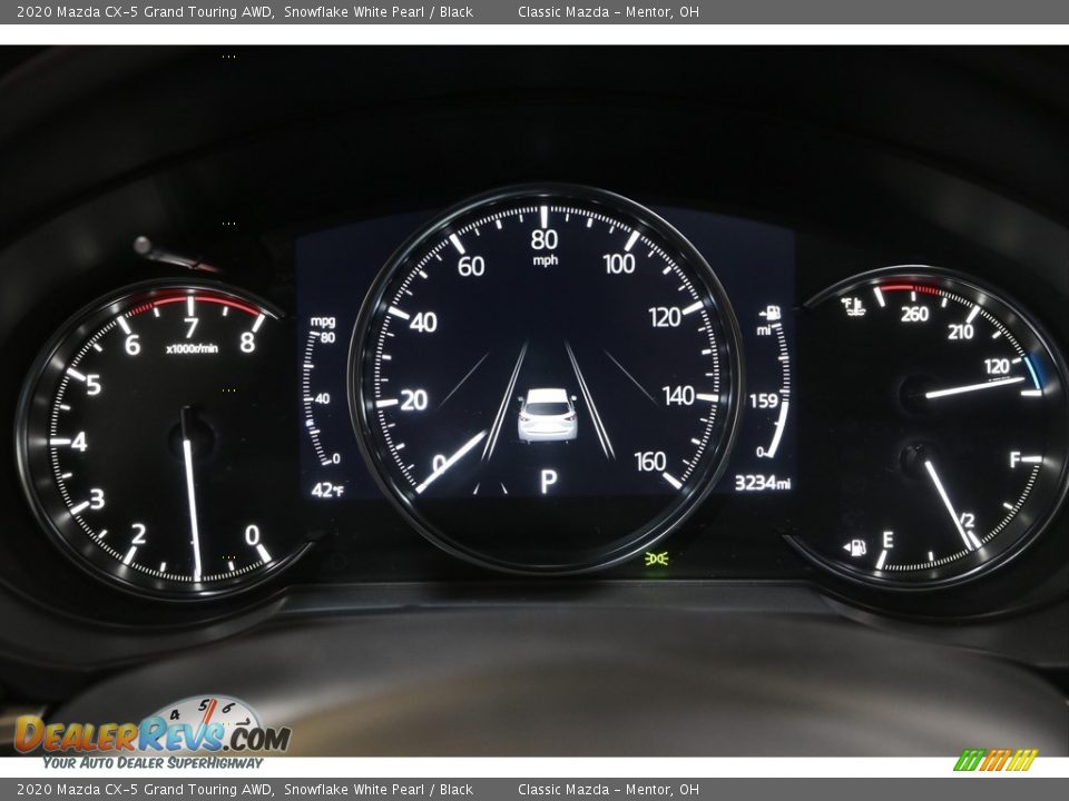 2020 Mazda CX-5 Grand Touring AWD Snowflake White Pearl / Black Photo #8