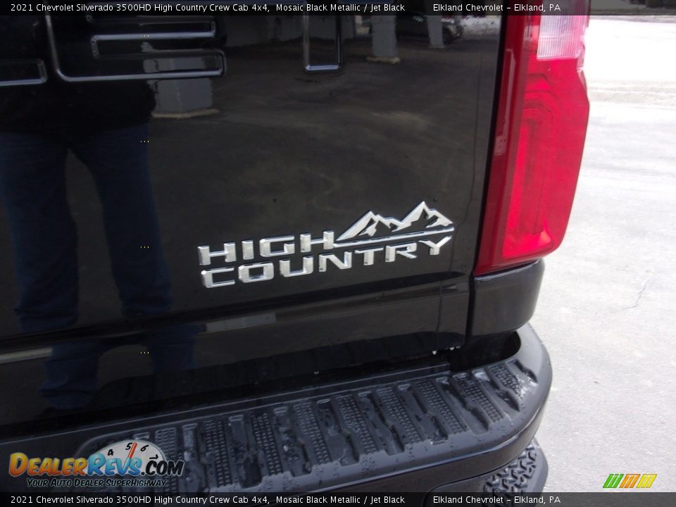 2021 Chevrolet Silverado 3500HD High Country Crew Cab 4x4 Mosaic Black Metallic / Jet Black Photo #11