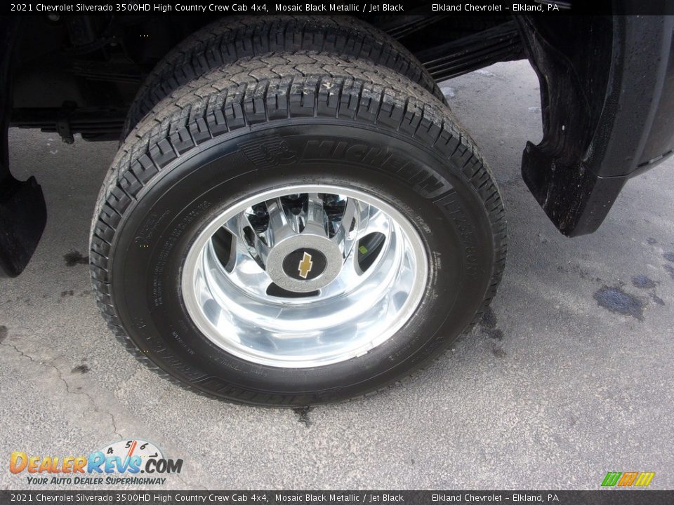 2021 Chevrolet Silverado 3500HD High Country Crew Cab 4x4 Mosaic Black Metallic / Jet Black Photo #15