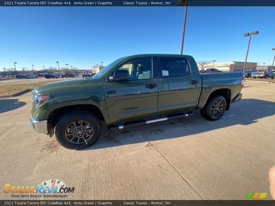 2021 Toyota Tundra SR5 CrewMax 4x4 Army Green / Graphite Photo #1
