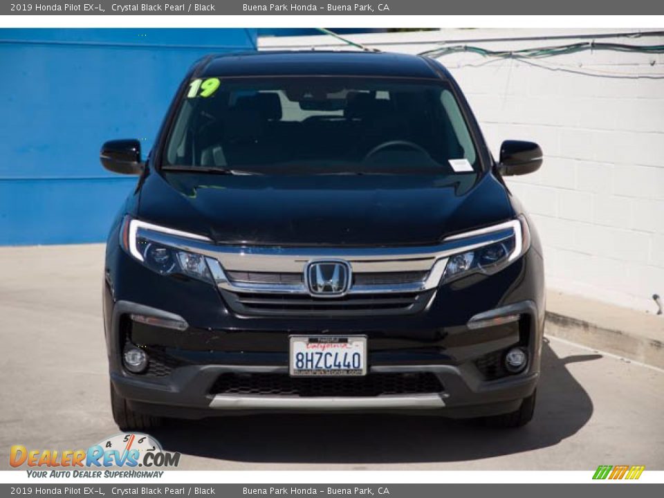 2019 Honda Pilot EX-L Crystal Black Pearl / Black Photo #7