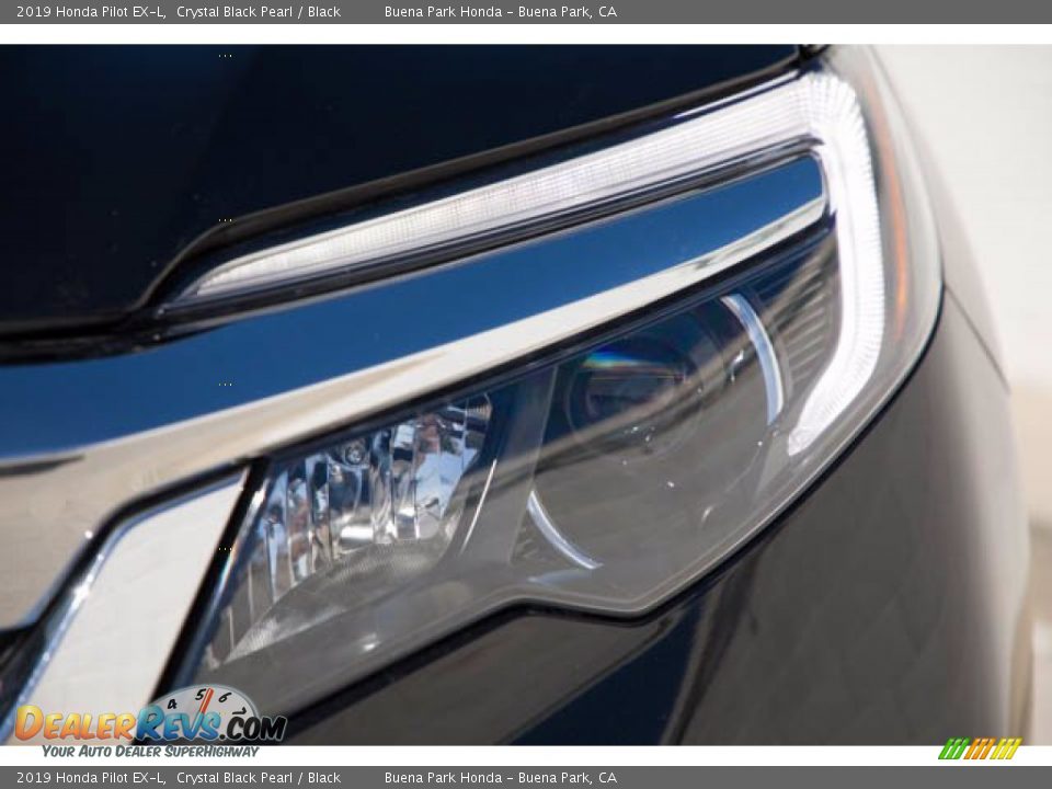 2019 Honda Pilot EX-L Crystal Black Pearl / Black Photo #9