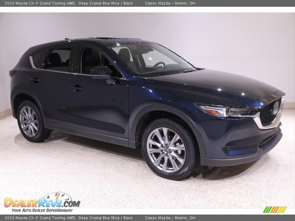 2020 Mazda CX-5 Grand Touring AWD Deep Crystal Blue Mica / Black Photo #1