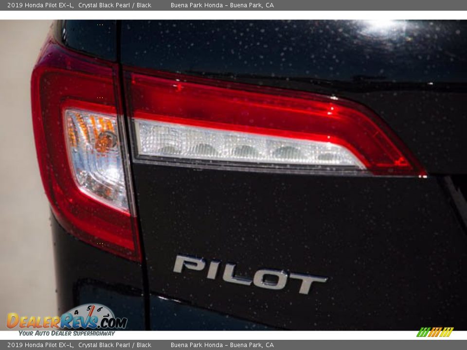 2019 Honda Pilot EX-L Crystal Black Pearl / Black Photo #12