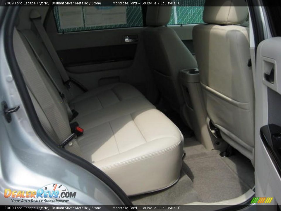 2009 Ford Escape Hybrid Brilliant Silver Metallic / Stone Photo #10