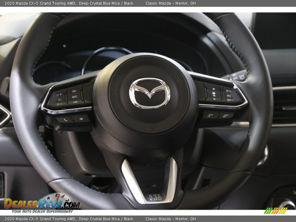 2020 Mazda CX-5 Grand Touring AWD Deep Crystal Blue Mica / Black Photo #6
