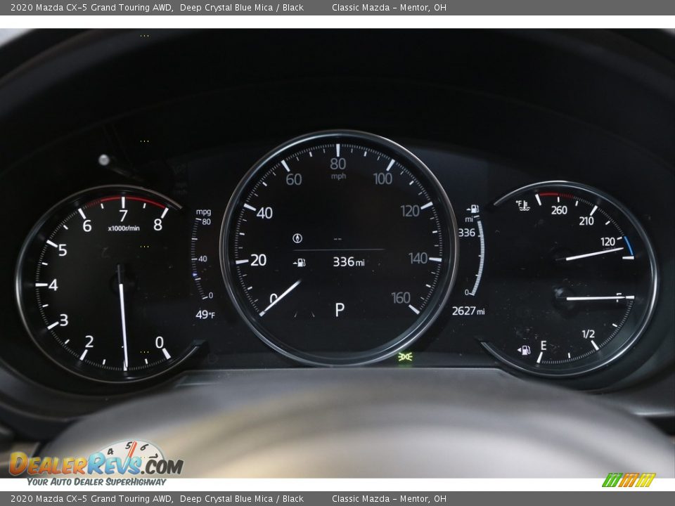 2020 Mazda CX-5 Grand Touring AWD Deep Crystal Blue Mica / Black Photo #7