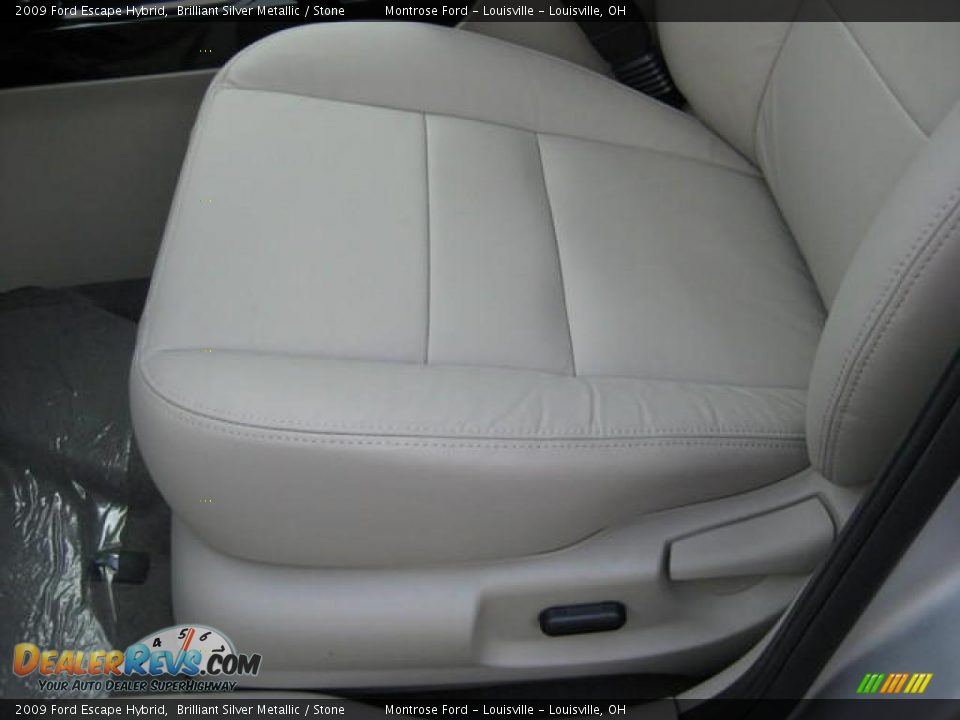 2009 Ford Escape Hybrid Brilliant Silver Metallic / Stone Photo #12