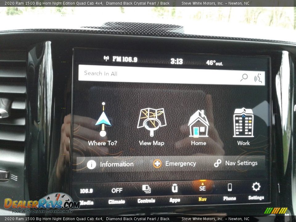 2020 Ram 1500 Big Horn Night Edition Quad Cab 4x4 Diamond Black Crystal Pearl / Black Photo #27