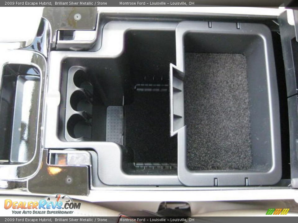 2009 Ford Escape Hybrid Brilliant Silver Metallic / Stone Photo #18
