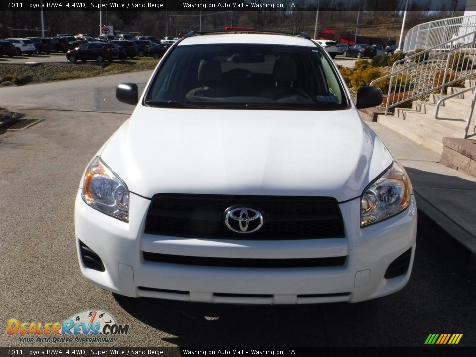 2011 Toyota RAV4 I4 4WD Super White / Sand Beige Photo #8