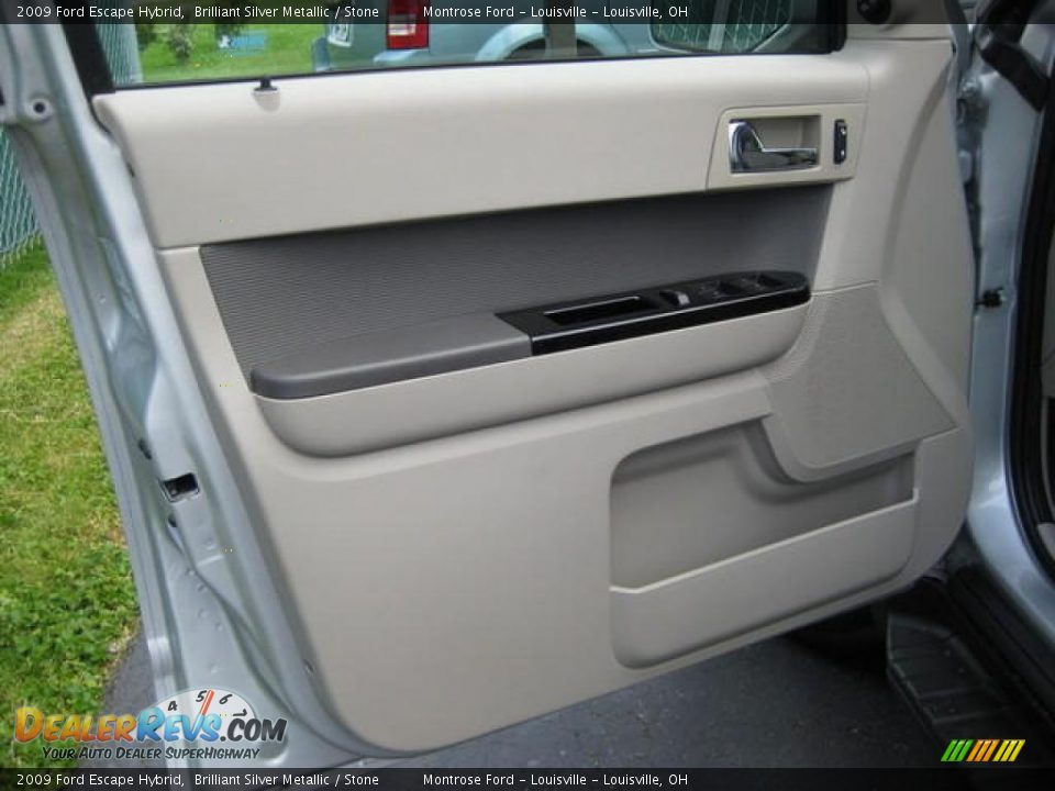 2009 Ford Escape Hybrid Brilliant Silver Metallic / Stone Photo #20