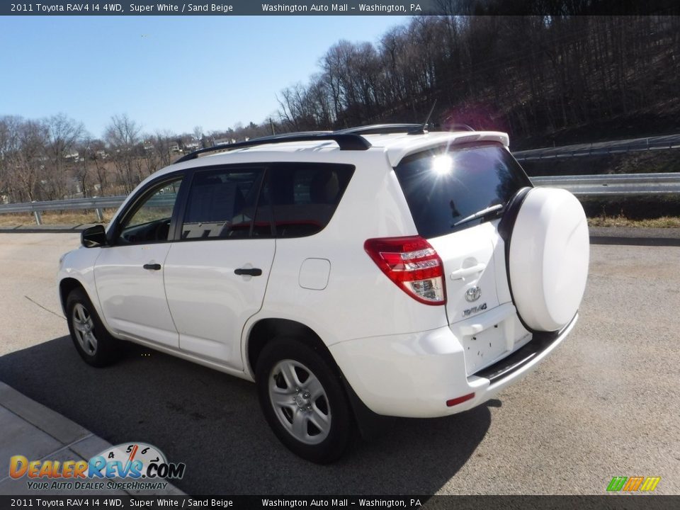 2011 Toyota RAV4 I4 4WD Super White / Sand Beige Photo #10