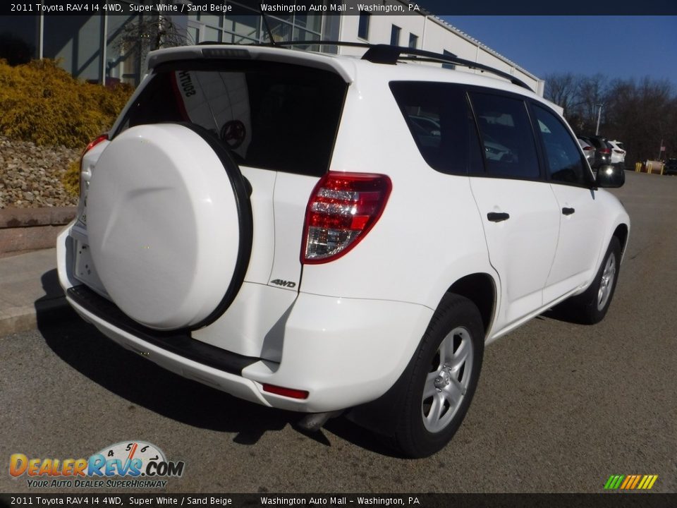 2011 Toyota RAV4 I4 4WD Super White / Sand Beige Photo #11