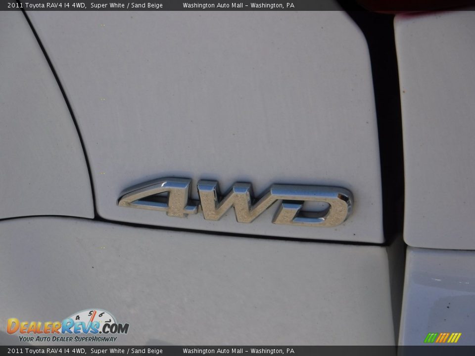 2011 Toyota RAV4 I4 4WD Super White / Sand Beige Photo #12