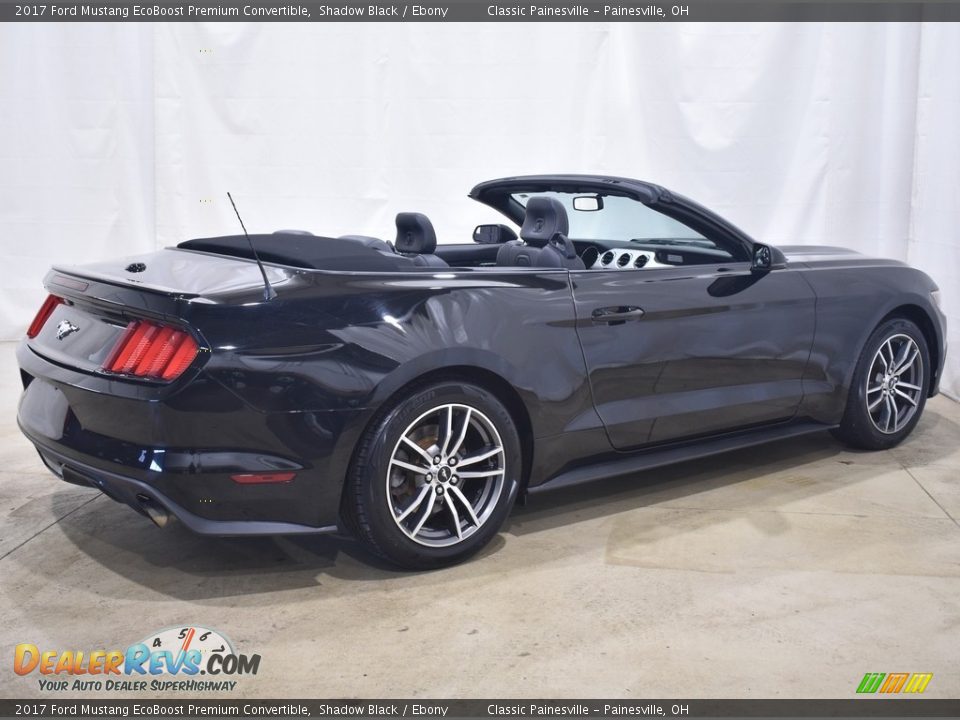 2017 Ford Mustang EcoBoost Premium Convertible Shadow Black / Ebony Photo #3