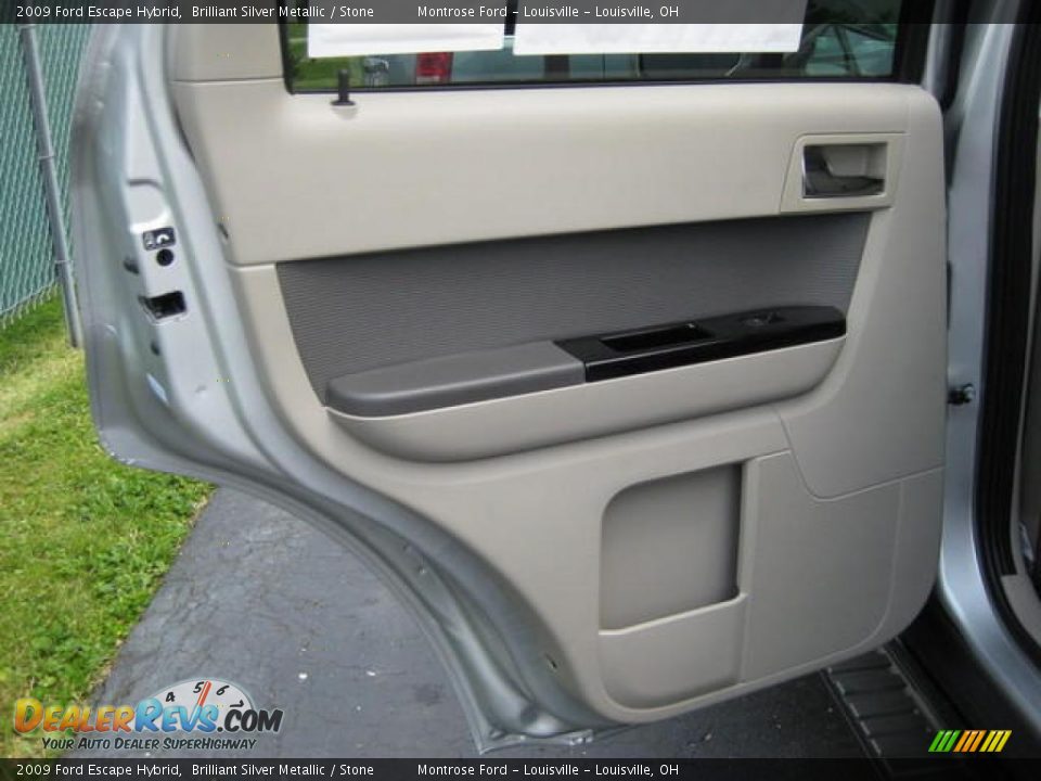 2009 Ford Escape Hybrid Brilliant Silver Metallic / Stone Photo #22