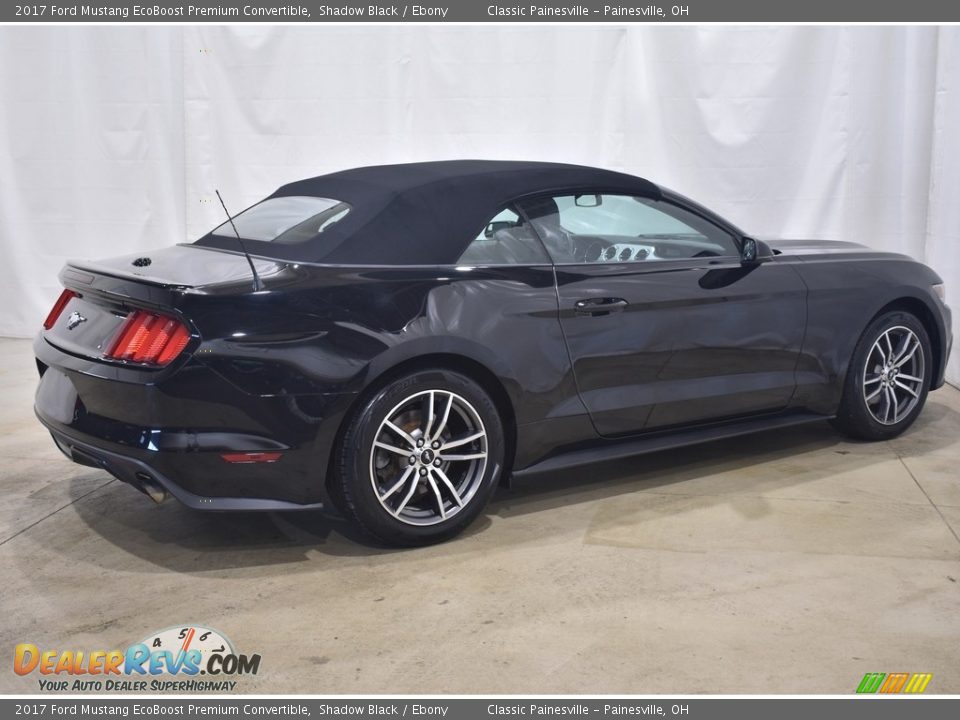 2017 Ford Mustang EcoBoost Premium Convertible Shadow Black / Ebony Photo #4