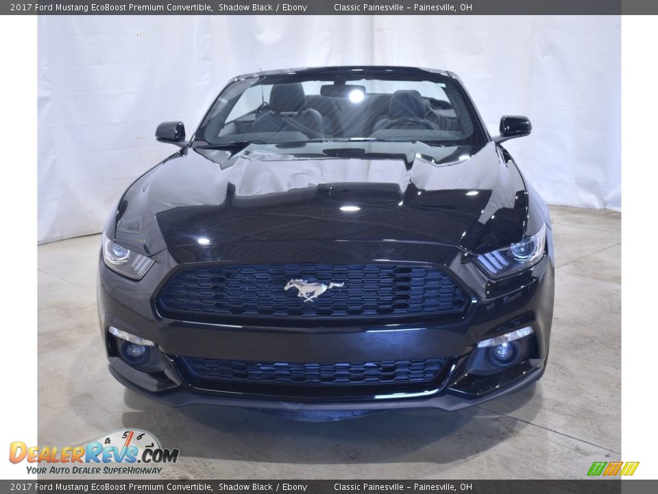 2017 Ford Mustang EcoBoost Premium Convertible Shadow Black / Ebony Photo #5